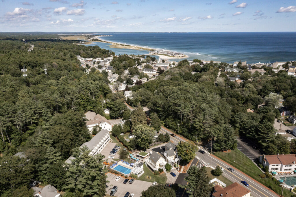 Drone shot of Ogunquit Photo Credit: Uncommon Groups