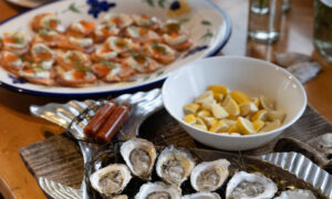 Oysters and Apps. Photo Provided by Maine Oyster Company