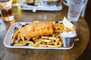 Fish and Chips at Ri Ra's. Photo Credit: Capshore Photography