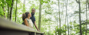 Couple on bridge, Photo credit: Lone Spruce Creative, courtesy of Maine Office of Tourism