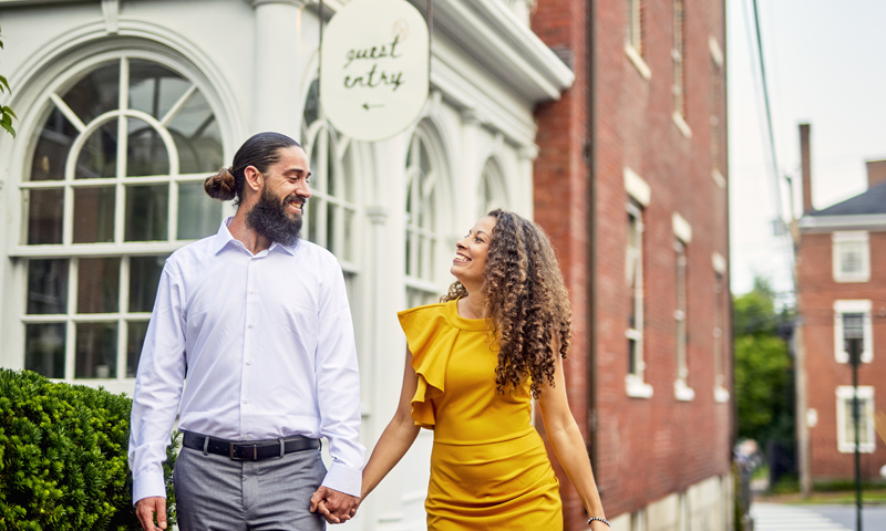 Couple Walking, Photo credit: Lone Spruce Creative, courtesy of Maine Office of Tourism