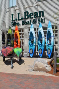 Kayaks at L.L.Bean Store. Photo Credit: Visit Portland
