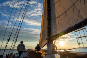 Wine Wise Sail on FRANCES. Photo Credit: Visit Portland