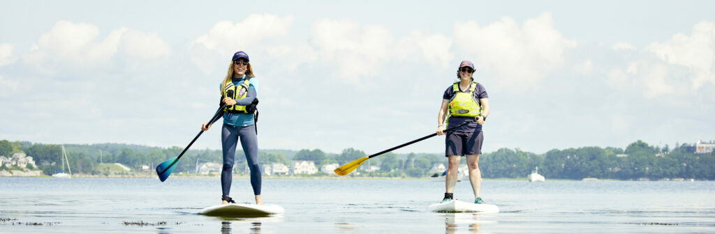 Paddle boarding Photo credit: Lone Spruce Creative, courtesy of Maine Office of Tourism