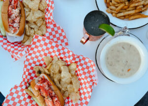 Lobster roll lunch Photo Courtesy of @MarriottBonvoy