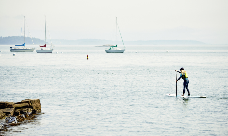 Paddleboard. Photo credit: Lone Spruce Creative, courtesy of Maine Office of Tourism