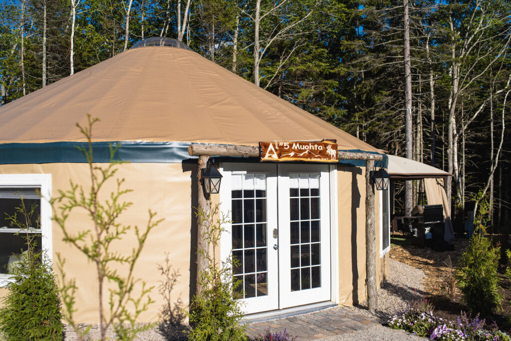 Yurt Exterior, Photo Credit: Capshore Photography