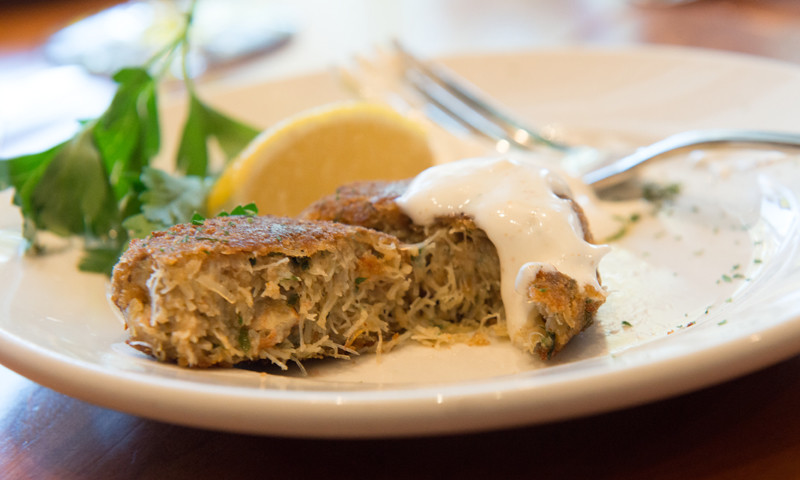 Crab cake downtown, Photo Courtesy of Maine Day Ventures