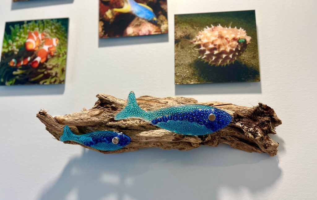 Fish. decor. Photo provided by ogunquit glassworks Local Art, Photo Credit: Ogunquit Glassworks