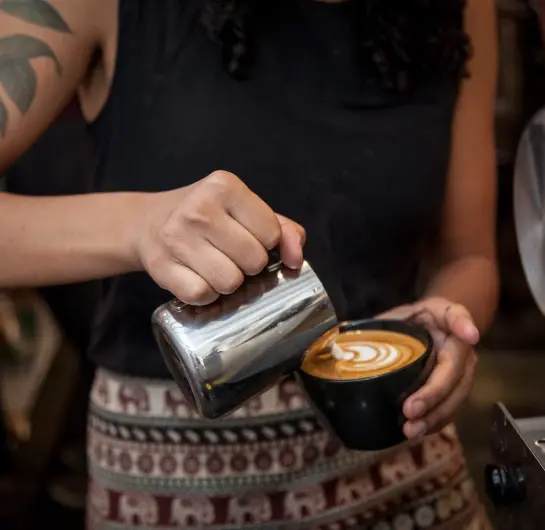 Coffee. Photo provided by Higher Grounds