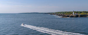 Fore River Sportfishing cruising on water, Photo Credit: PGM Photography