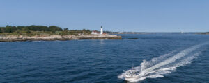 Fore River Sportfishing cruising on water, Photo Credit: PGM Photography