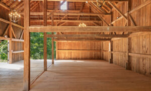 Cunningham Farms inside barn, Photo Credit: Peter G Morneau Photography