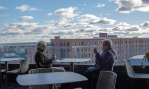 People enjoying city views, Photo Credit: Lauren Peters at Visit Portland