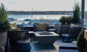 Firepit seating area at Luna, Photo Credit: Lauren Peters at Visit Portland