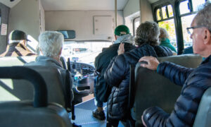 Atlantic Limousine bus, Photo Credit: Lauren Peters at Visit Portland