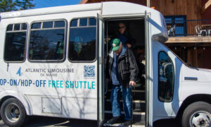 Atlantic Limousine bus, Photo Credit: Lauren Peters at Visit Portland