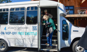 Atlantic Limousine bus, Photo Credit: Lauren Peters at Visit Portland