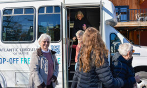 Atlantic Limousine bus, Photo Credit: Lauren Peters at Visit Portland