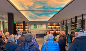 Group in Canopy lobby, Photo Credit: Lauren Peters at Visit Portland