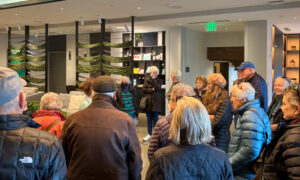 Group in Canopy lobby, Photo Credit: Lauren Peters at Visit Portland