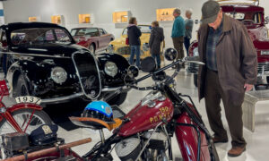 Vintage motorcycle, Photo Credit: Lauren Peters at Visit Portland