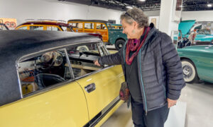 Yellow classic car, Photo Credit: Lauren Peters at Visit Portland