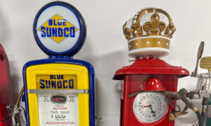 Vintage gas pumps, Photo Credit: Lauren Peters at Visit Portland