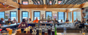Bar at Nonesuch Brewery, Photo Credit: Lauren Peters at Visit Portland