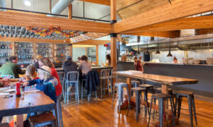 Dinning at Nonesuch Brewery, Photo Credit: Lauren Peters at Visit Portland