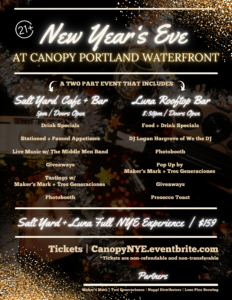 NYE '24 Flyer. Photo courtesy of Canopy