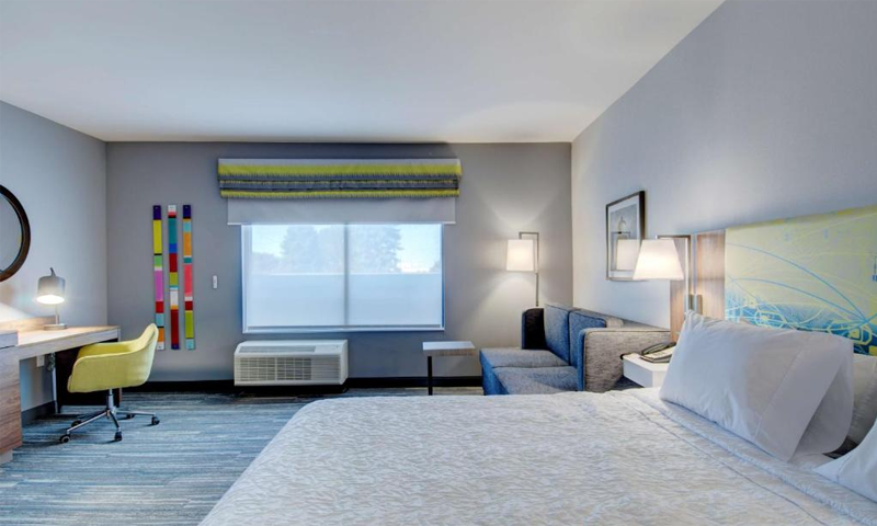 Guest Room. Photo Credit: Hampton Inn & Suites Guest Room. Photo Credit: Hampton Inn & Suites