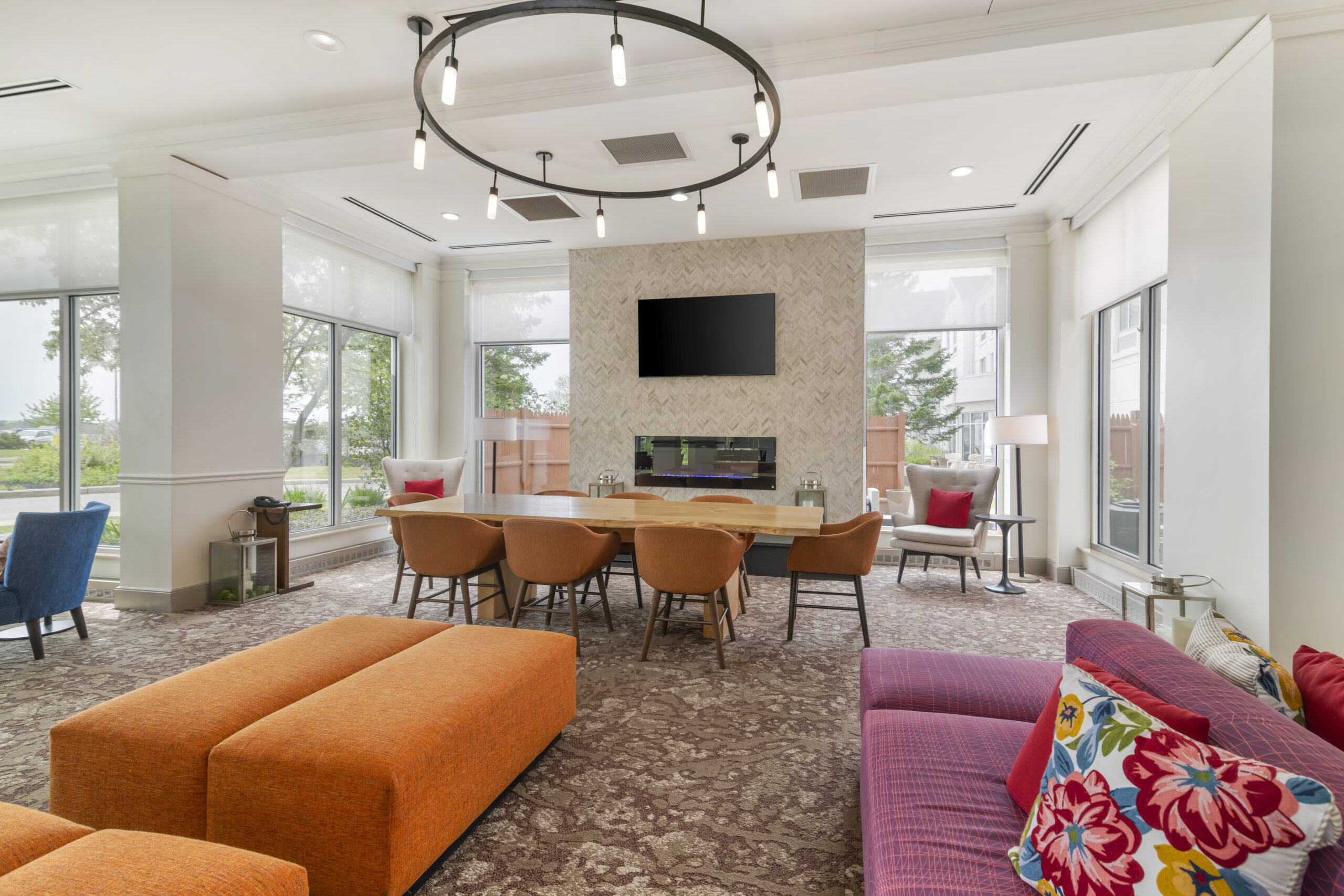 Lobby. Photo Provided by Hilton Garden Inn Portland Airport