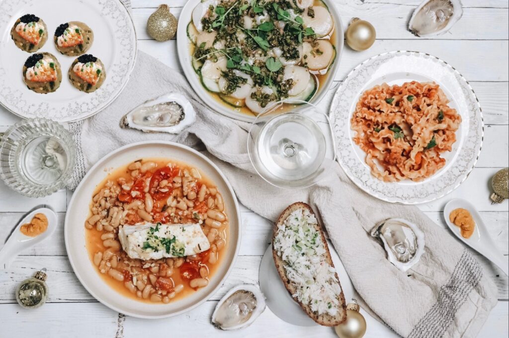 Feast of Seven Fishes. Photo courtesy of Experience Maine