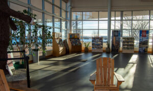 Visitor Information Center interior; Photo Credit: Lauren Peters at Visit Portland