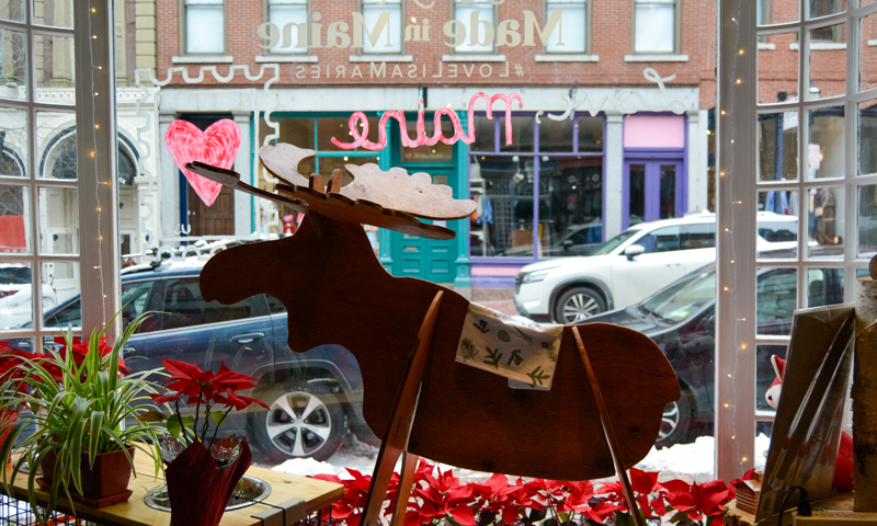 Made in Maine store display; Photo Credit: Lauren Peters at Visit Portland