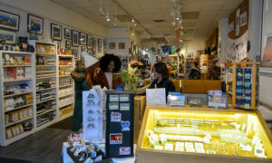 People shopping in Made in Maine; Photo Credit: Lauren Peters at Visit Portland