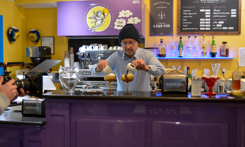 Making affogato; Photo Credit: Lauren Peters at Visit Portland