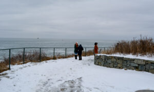 Women looking out to sea; Photo Credit: Lauren Peters at Visit Portland