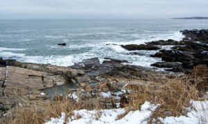 Cape Elizabeth ocean; Photo Credit: Lauren Peters at Visit Portland