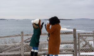 Women looking out to sea; Photo Credit: Lauren Peters at Visit Portland