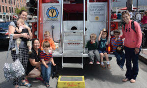 Back of Truck. Photo Provided by Portland Fire Engine Co Tours