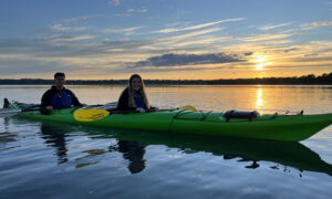 Tandem Kayaking. Photo Provided by Portland Paddle