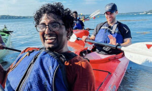 Tandem Kayaking. Photo Provided by Portland Paddle