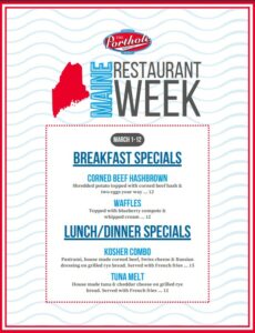 Maine Restaurant Week, Photo courtesy of The Porthole