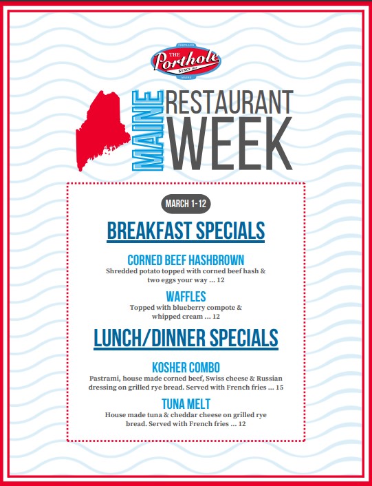 Maine Restaurant Week Visit Portland