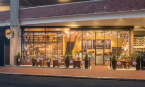 Exterior of The Eighty8 Donut Café. Photo Credit: Peter G Morneau Photography