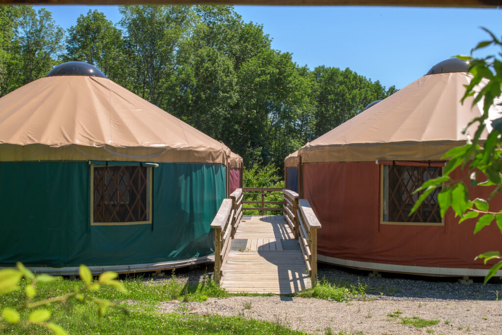 Yurts at The Ecology School. Photo Credit: Peter G. Morneau Photography Yurts at The Ecology School. Photo Credit: Peter G. Morneau Photography