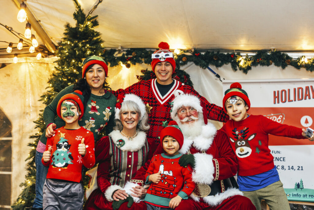 Visiting Santa. Photo Credit: Navadise Media Visiting Santa. Photo Credit: Navadise Media