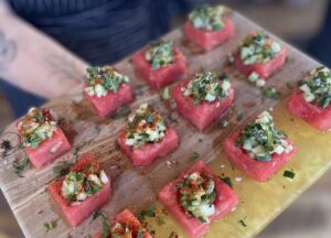 Passed hors d'oeuvres. Photo Credit: Experience Maine